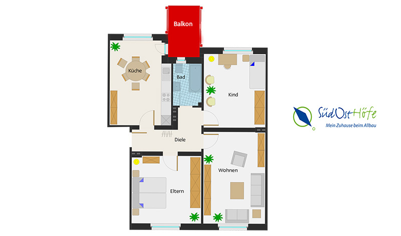 Muster Grundriss 3 5